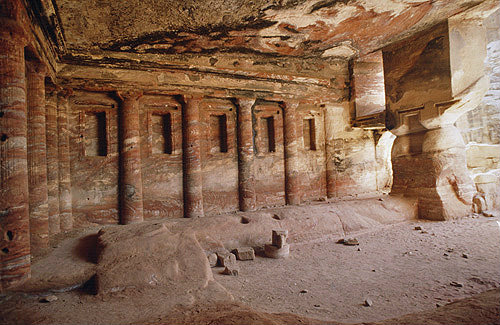 Triclinium opposite Roman soldier tomb, Petra, Jordan