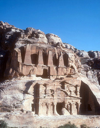 Bab as-Siq obelisk tomb and Bab as-Siq triclinium, Petra, Jordan