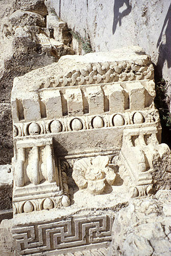 Lebanon, Baalbek, detail of entablature from temple of Jupiter, Ist century AD