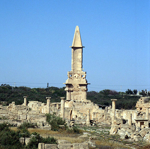 Libya, Sabratha, Mausoleum of Bes