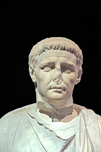 Mdina, Roman domus, first century head of Emperor Claudius, Malta