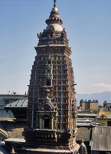 Mahabuddha temple, thirteenth century, dedicated to the historical Buddha, also known as the Temple of 1000 Buddhas, Patan, Nepal