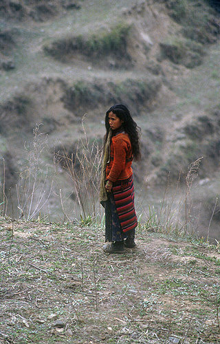 Sherpa girl in Nepal