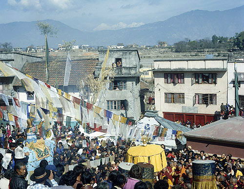 New Year Festival, Boudhanath, Kathmandu, Nepal