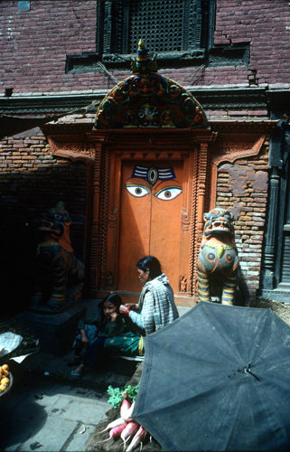 Nepal Kathmandu Ajam House Buddist Shrine