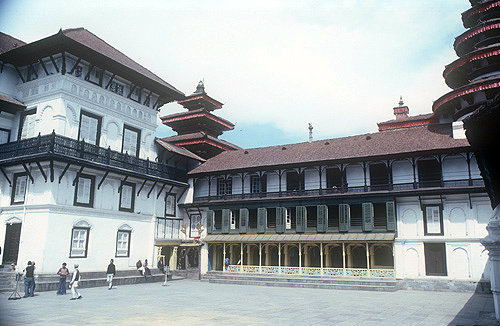 Old royal palace, Nasal Chowk (Coronation Courtyard), Kathmandu, Nepal
