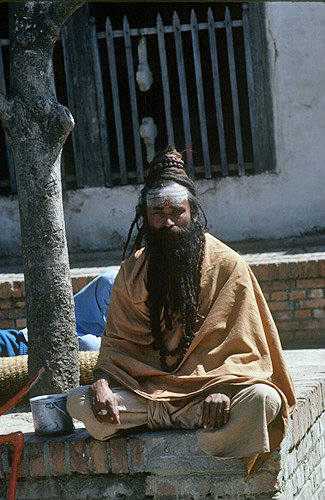 Hindu holy man, Kathmandu, Nepal