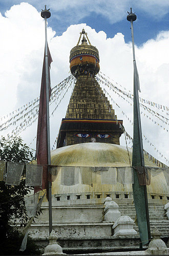 Swayambhunath stupa, Swayambhunath religious complex, Nepal