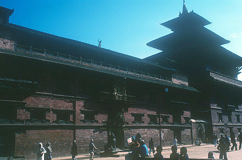 Old Royal Palace, detail, Durbar Square, Patan, Nepal