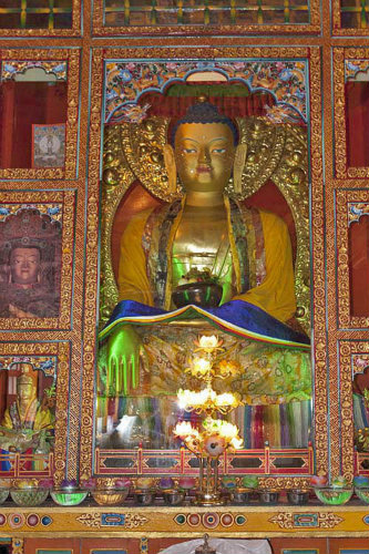 Image of the Buddha, Kopan Tibetan Buddhist Monastery, Kathmandu, Nepal