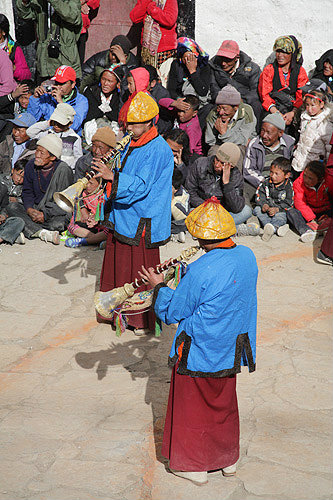 Trumpeters, Tiji Festival, Lomanthang, Upper Mustang, Nepal