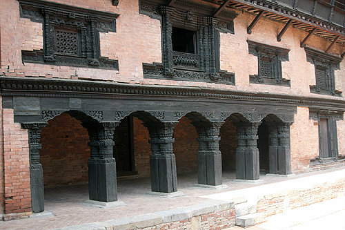 Decorative wood work, Durbar Square, Bhaktapur, Nepal
