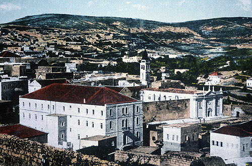 Church of the Annunciation, circa 1910, Nazareth, Palestine,