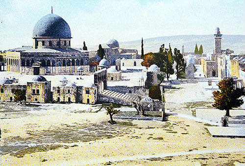Dome of the Rock and Temple Area from the north, circa 1906, Jerusalem, at that time Palestine, now Israel