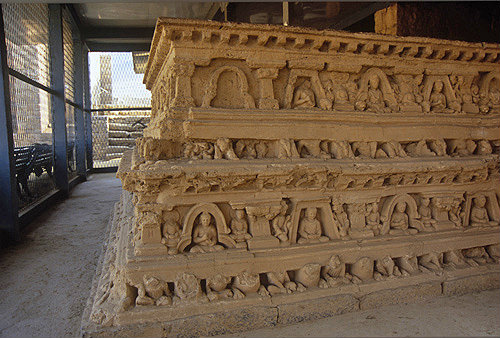 Jaulian Buddhist site, second to fifth century AD, votive stupa, Taxila, Pakistan