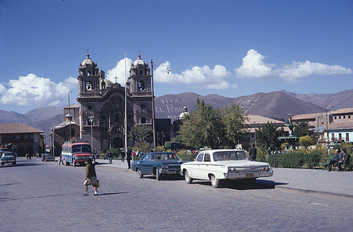 Peru, Cuzco main square, Jesuit Church, Iglesia la Compania de Jesus