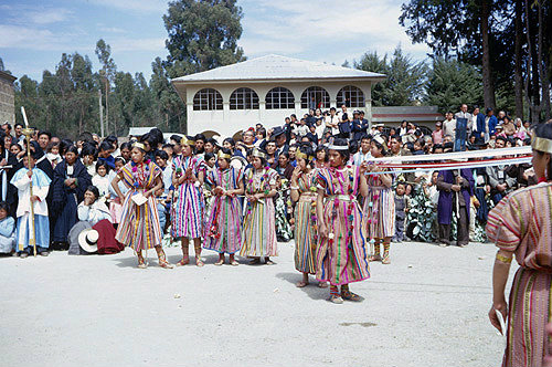 Peru, festival at a Franciscan Monastery near Huancayo
