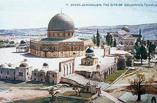 Palestine, Jerusalem, Temple Area seen from the north circa 1906