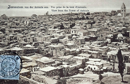 Palestine, Jerusalem, view from the Tower of Antonia circa 1906