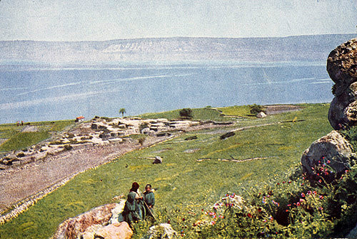 Palestine, Magdala, view looking across to the Sea of Galilee