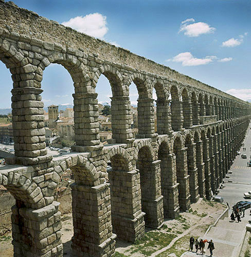 Roman aqueduct, second century, Segovia, Spain