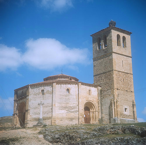 Church of Vera Cruz, thirteenth century, south west aspect, Segovia, Spain