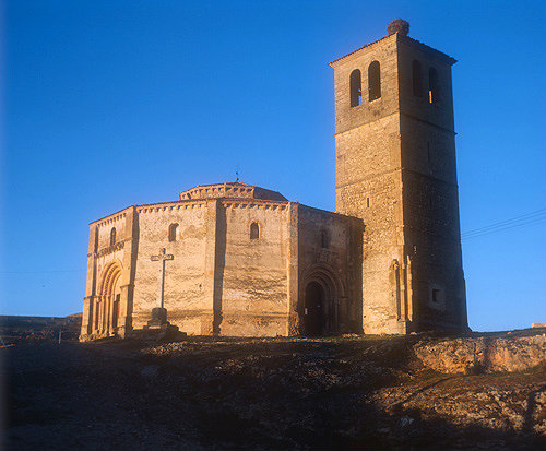 Church of Vera Cruz, thirteenth century, west south west aspect, Segovia, Spain