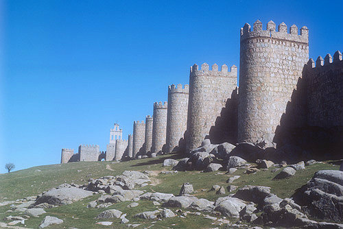 Western section of north wall, Avila, Spain