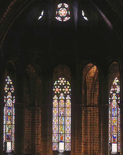 Apse window, Barcelona Cathedral, Spain