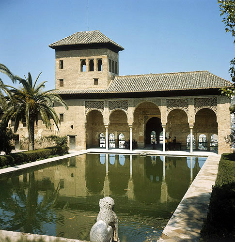 Spain, Granada,  in the gardens of the Alhambra