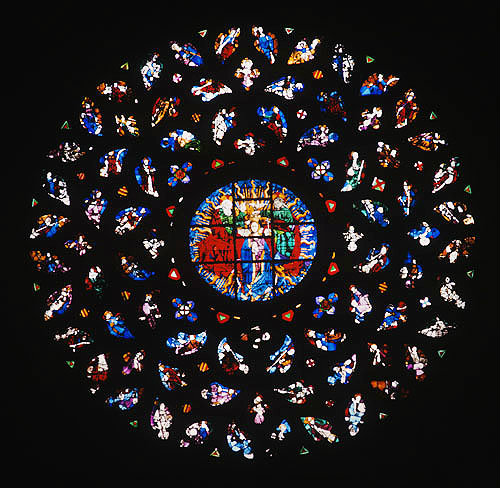 West rose, Church of Santa Maria del Mar, fourteenth century, Barcelona, Spain