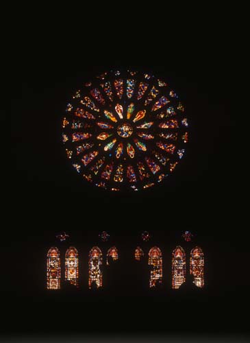 North Rose, 13th century stained glass, Leon Cathedral, Spain
