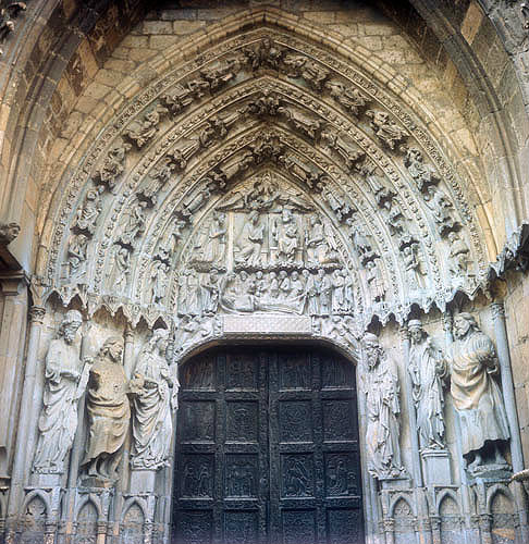 Leon Cathedral, south doorway at west end of nave, thirteenth century, Leon, Spain