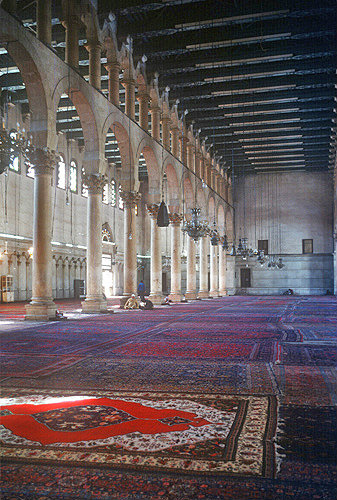 Syria, Damascus, interior of the Ommayad Mosque
