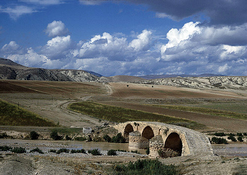 Syria, 30 miles north west of Cyrrhus, Roman bridge, three arches over the River Afrin