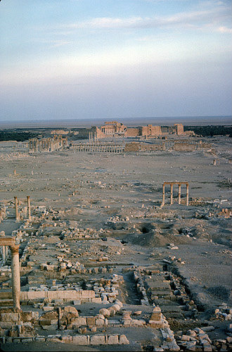 Ruins at sunrise, Palmyra, Syria