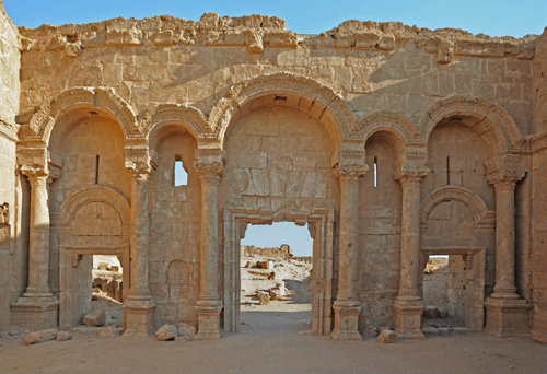 North gate of Resefa/Sergiopol, fourth to sixth centuries AD, established as frontier fort by Diocletian, in 6th century further developed by Justinian, Syria