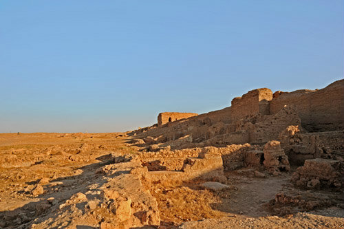 Dura Europos, Syria, third century synagogue and view South East along walls