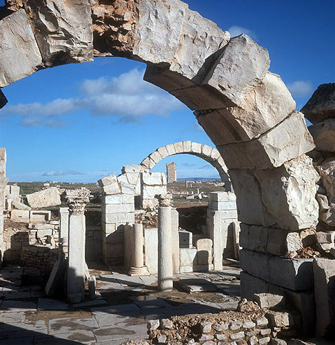 Remains of the capitol, Maktar (ancient Mactaris) Tunisia