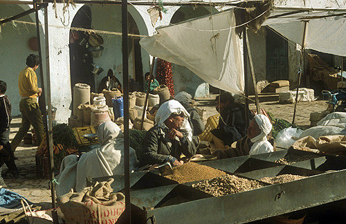 Produce market at Foum Tataouine, Tunisia