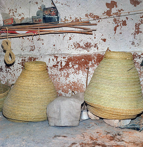 Grain storage baskets, Matmata, Tunisia