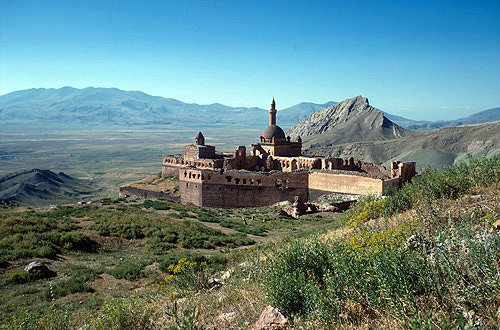 Turkey, Dogubayzit district,  Ishak Pasha Palace, begun by Colak Abdi Pasha in 1685 and completed by his grandson Ishak (Isaac) Pasha in 1784