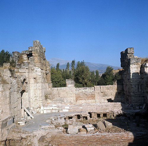 Baths, Aphrodisias, ancient region of Phrygia, Turkey