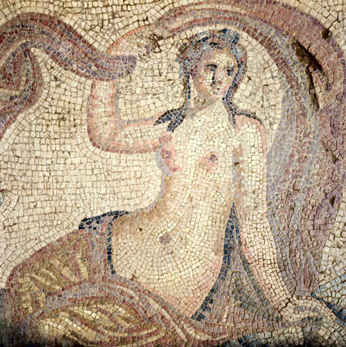 Turkey Ephesus  Roman mosaic of Aphrodite