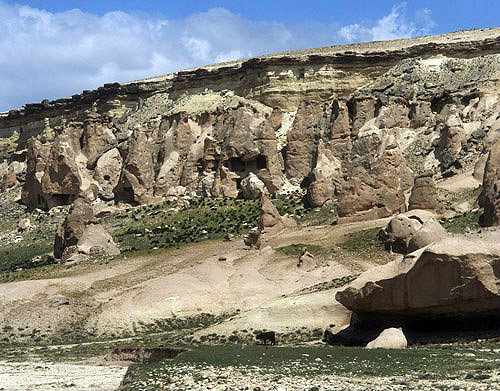 Turkey,  Cappadocia, rock-cut churches in the Zelve Valley