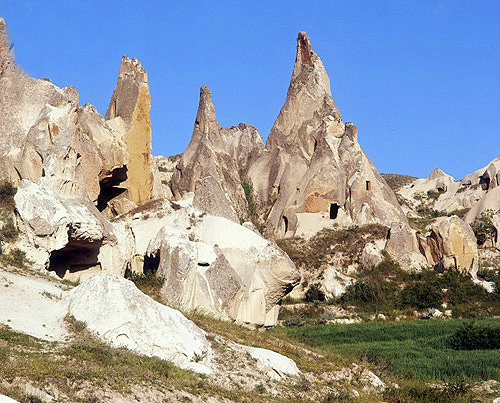 Turkey, Cappadocia rock cut churches in the Goreme Valley