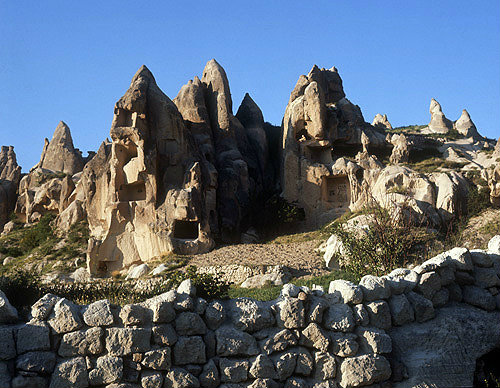 Turkey, Cappadocia, Goreme Valley, rock-cut churches