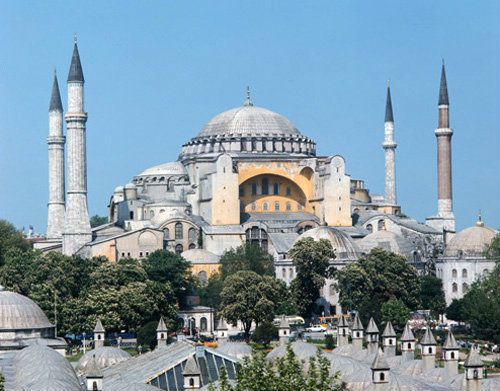 Turkey, Istanbul, Hagia Sophia built by Justinian in 6th century