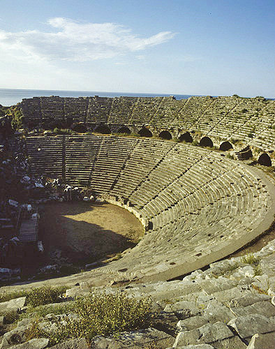Roman theatre, second century, Sde, Turkey