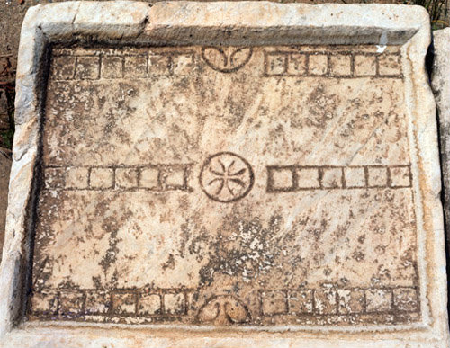 Turkey Ephesus  a Roman gaming table
